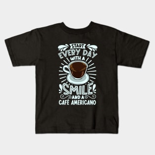 Smile with Café Americano Kids T-Shirt